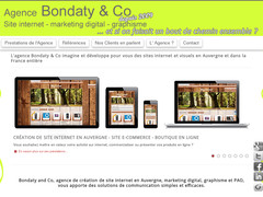 Détails : Bondaty and Co - Agence de communication et développement - Création de sites internet Clermont Ferrand - 63 - Auvergne - logos - flyers  - gestion de projets - développement TPE PME auto entrepreneur