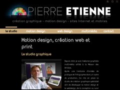 Pierre ETIENNE, création graphique, motion design, sites Internet