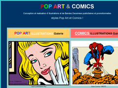 Pop Art  illustrations et Comics BD